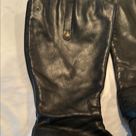 Sam Edelman 9.5 Wide Calf Black Heeled Boots with Classic Western Style - Picture 4 of 13